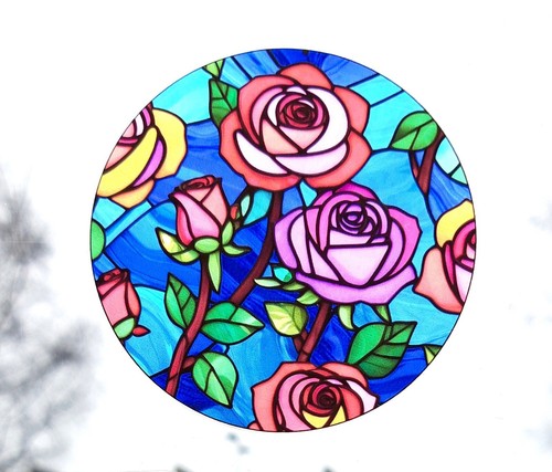 Roses decorative stained - roses,