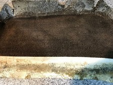 Porsche 924 (1975-1989) O/S Driver Right Rear Seat Footwell Carpet Brown