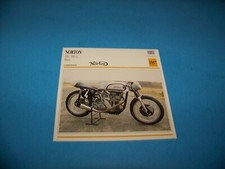 Norton 350 / 500 cc Manx 1957 Great Britain Motorcycle Photo / Information Card