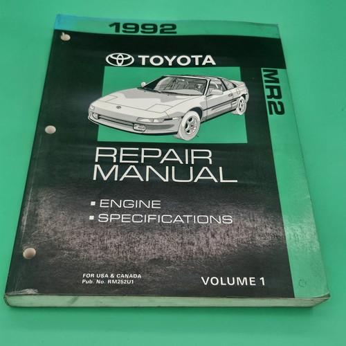 1992 toyota mr2 service - 1992,
