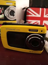 Polaroid Is 085 Waterproof Camera with Batteries and Memory Card All Good Cond