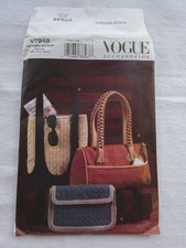 VOGUE V7948  BAGS  SEWING PATTERN    ONE  SIZE