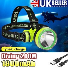 60000LM LED Diving Headlamp