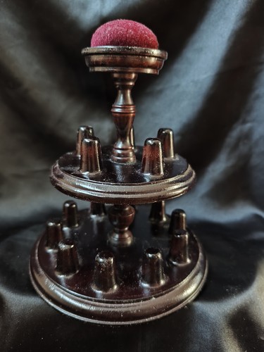Wooden bobbin thimble - wooden,