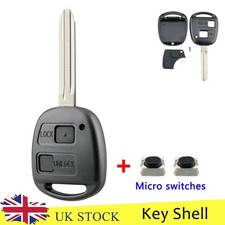 For Toyota Yaris 2006 2007 2008 2009 2010 2011 Car Key Fob Case TOY43 2 Button