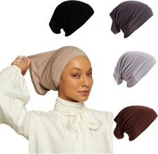 Under Scarf Tube Bonnet Cap New Assorted  Colour Under Hijab stretchable fabric
