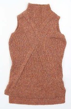 F&F Womens Orange Mock Neck