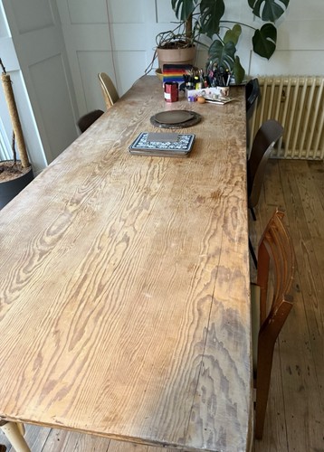 Large french refectory - table,