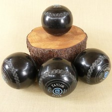 4 x Taylor Elite Lawn Bowls