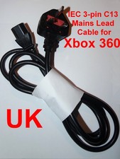 IEC 3-pin C13 Mains Lead Cable