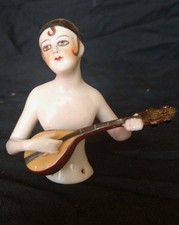 Original Art Deco Pierrette Pin Cushion Half Doll