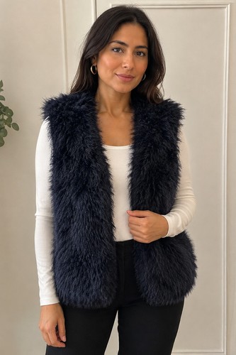 Topshop petite black faux fur - topshop,