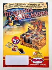 Vintage 1980s Dungeons & Dragons 80s Sweet Shop Flyer Poster Approx A4 Size