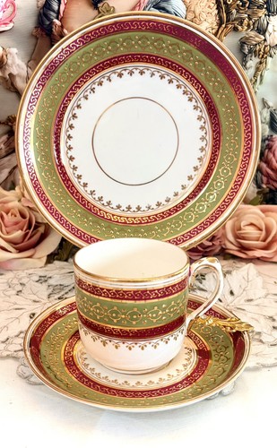 Antique minton georgian trio - minton,