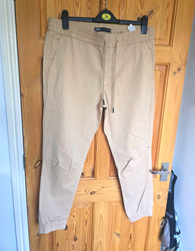 Mens zara beige cuffed - zara,