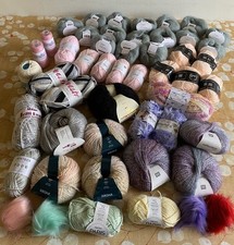 2.17 KILO Bundle Wool Yarn Cotton For Knitting Crochet Crafts Weaving 20 Images