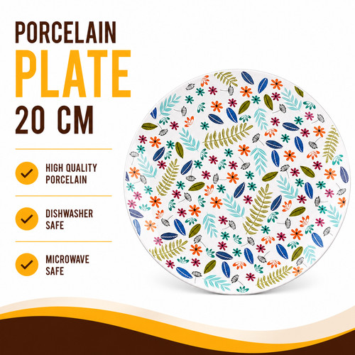 20cm porcelain dinner plate - porcelain,