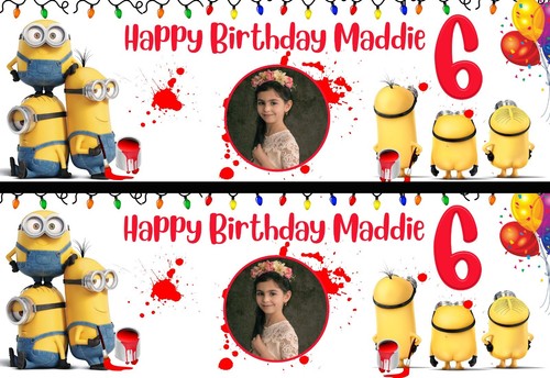 Personalised minions birthday - minions,