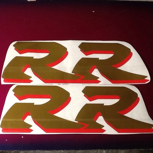 Fireblade gold chrome - chrome, red