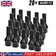 20x Black BMW Wheel Bolts for