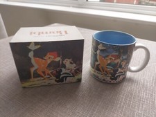 Vintage Walt Disney Bambi Mug In Box 1990's Vintage PREOWNED 