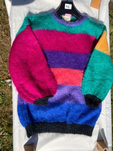 80s vtg mohair jumper sweater - 80s,