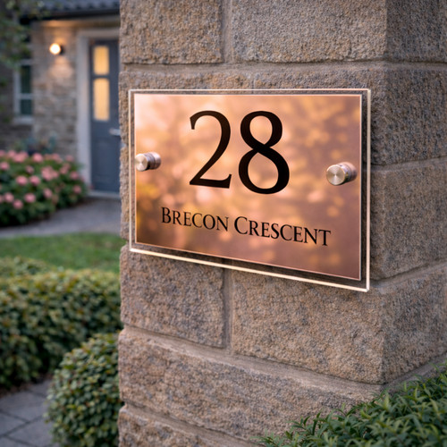 House number plaques - number,