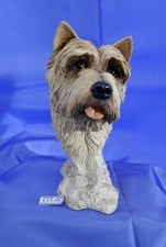 SHERRATT & SIMPSON YORKSHIRE TERRIER DOG HEAD BUST STATUE SCULPTURE FIGURE