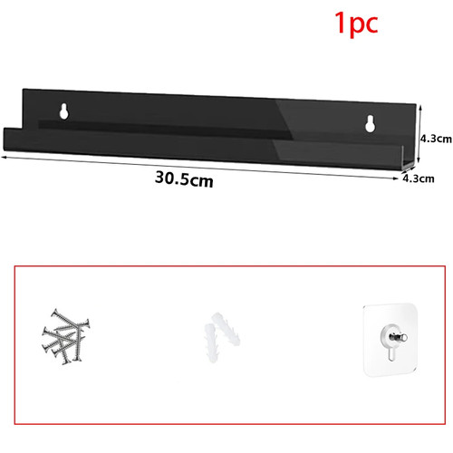 Acrylic vinyl wall mount black - wall, mount,black