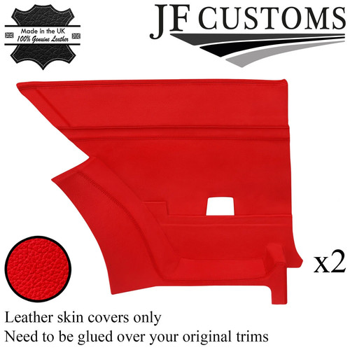 Red italian leather - leather, 2x