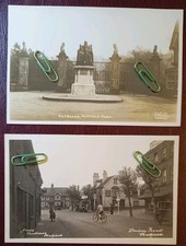 2 Superb Hatfield Hertfordshire 1931 RPPC's both with short hand code to reverse