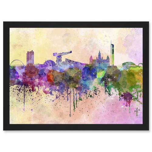 Cityscape paint splash skyline - splash,