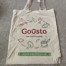 GOUSTO Vegetable CANVAS SHOPPING BAG Very Cute And Rare (for Recipes) No Folder