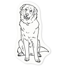'Pyrenean Mountain Dog' Clear Sticker Decals (DC037367)
