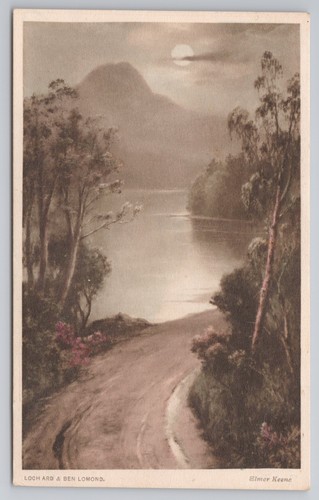 Postcard vintage art loch ard - loch,