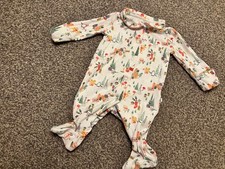 Next Baby Christmas Print Sleepsuit  Babygro Age Up To 1 Month Newborn 