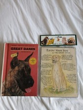 GREAT DANE BOOK AND PLAQUE.