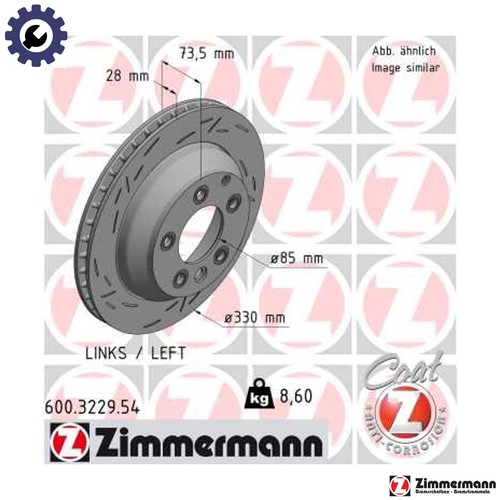 Brake disc 600 3229 for - brake, 600.3229.54