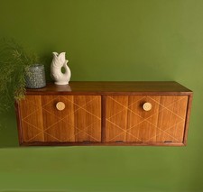 Teak 1950s Twin Wall Cabinet