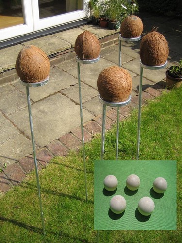 Standard coconut shy - coconut, bundle.