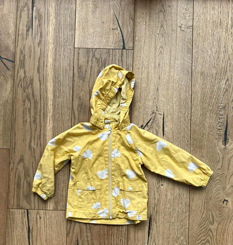 Girls yellow hooded zip - h&m,