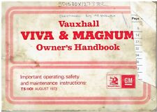 VAUXHALL VIVA HC 1200 1800 & MAGNUM 1800 2300 ORIG. 1973 OWNERS HANDBOOK