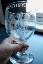 1969 Webb INVESTITURE Crystal Large Glass Signed David Williams 7 2/8 " 700ml