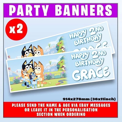 Personalised bluey birthday - personalised,