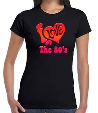 I LOVE THE 80'S, Ring spun super comfy T-Shirt , Old school 80's Retro fun Shirt