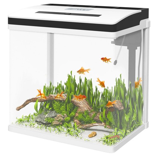 Pawhut aquarium 28l glass fish - pawhut,