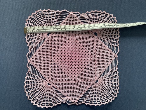Vintage rose pink - pink, square