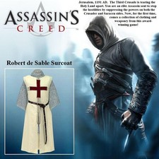 Medieval Assassin's Creed Robert de Sable Tunic For Costume Re-enactment & LARP