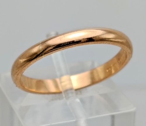 Vintage 22ct gold band ring - gold,