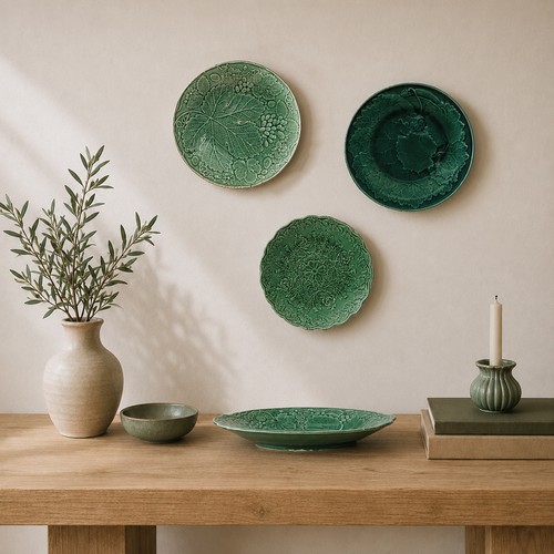 Antique green majolica - green,